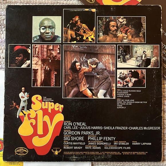 Curtis Mayfield - “Super Fly” (Original Soundtrack) Vinyl LP / OG Press - Picture 2 of 5
